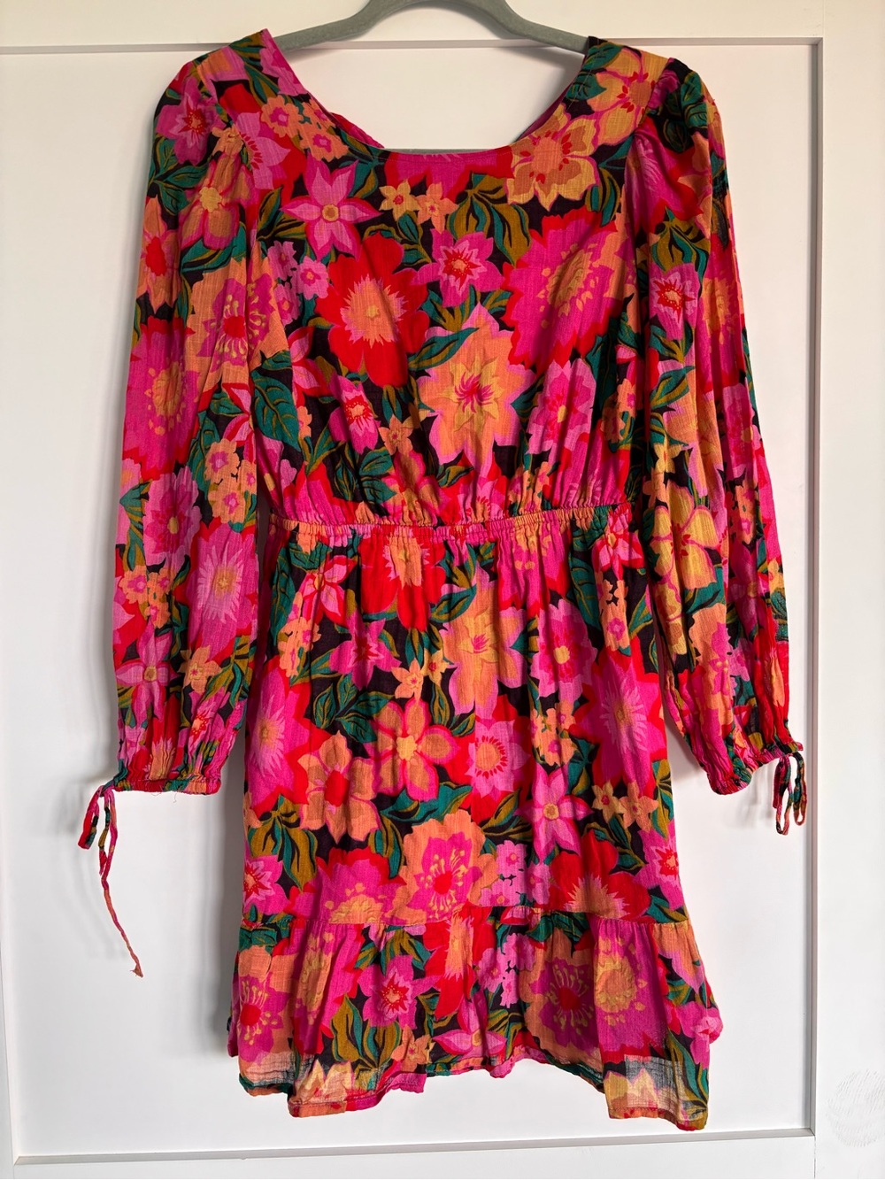 Women’s Billabong Floral Long Sleeve Dress - Pink Multi